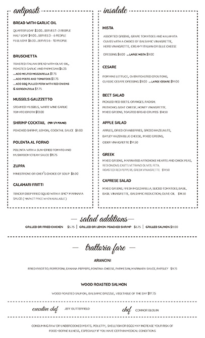 Lunch Menu